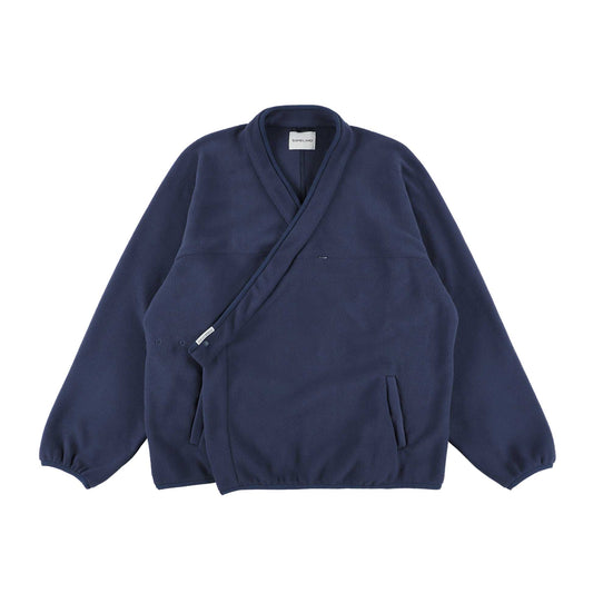 y-COLLAR FLEECE JACKET NAVY M