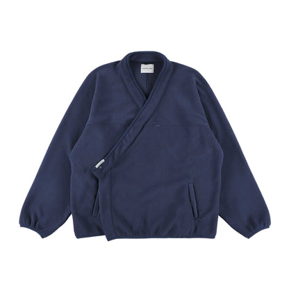 y-COLLAR FLEECE JACKET NAVY L