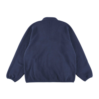y-COLLAR FLEECE JACKET NAVY L