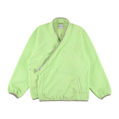 y-COLLAR FLEECE JACKET LIME M