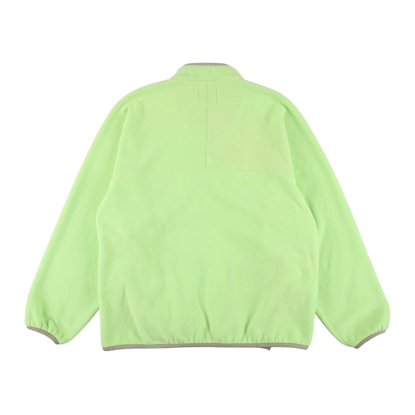 y-COLLAR FLEECE JACKET LIME S