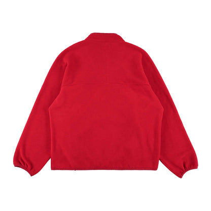y-COLLAR FLEECE JACKET RED M
