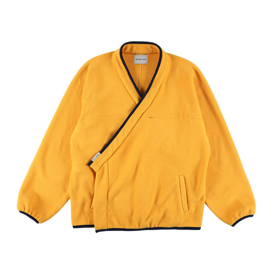 y-COLLAR FLEECE JACKET YELLOW L