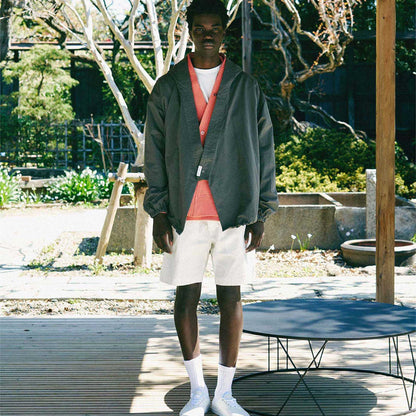 y-COLLAR HOODIE JACKET CHARCOAL L