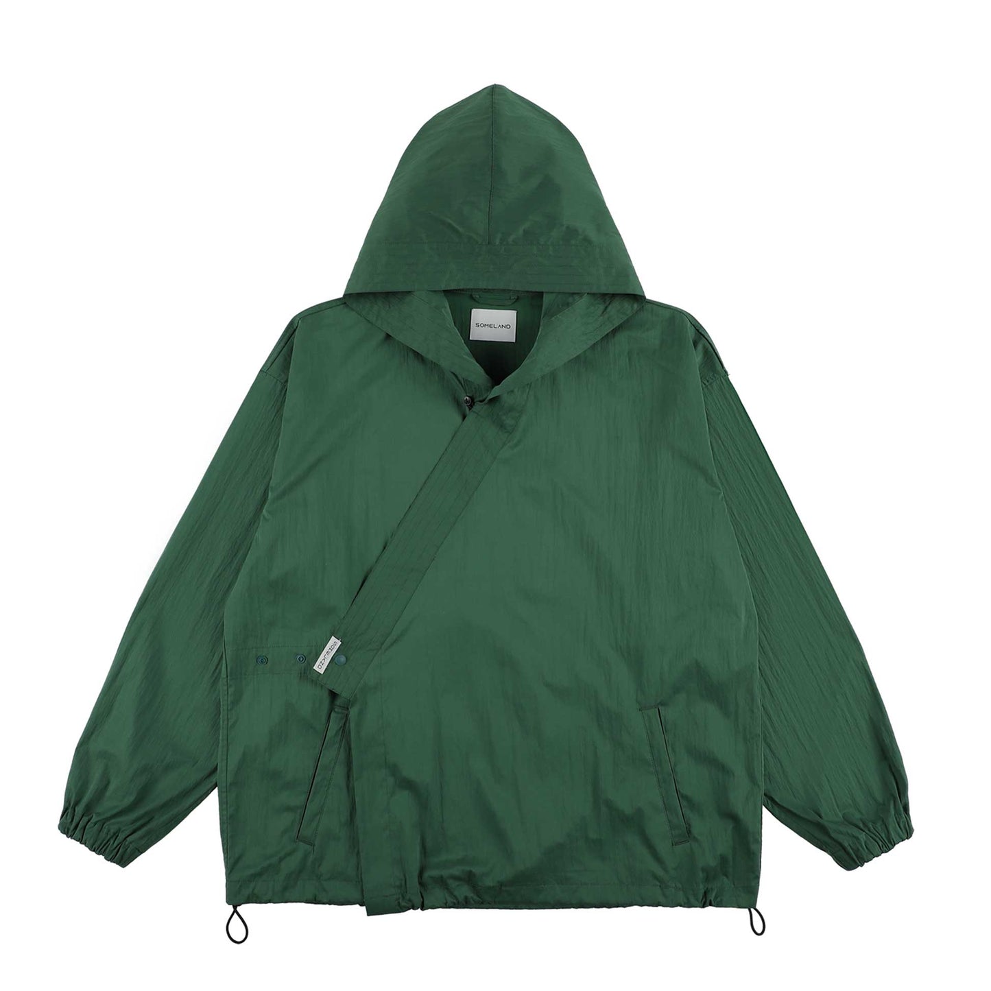 y-COLLAR HOODIE JACKET GREEN XL