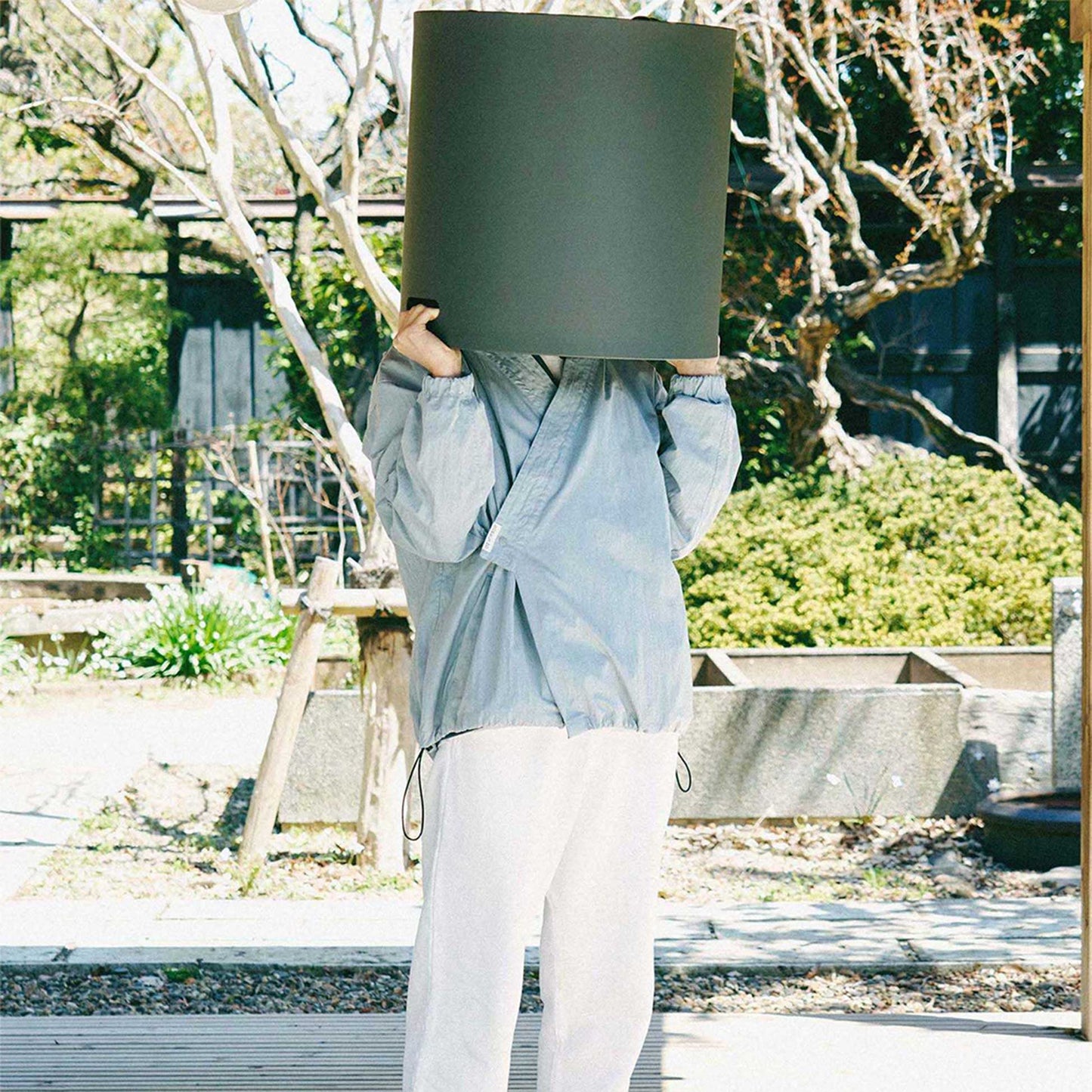 y-COLLAR HOODIE JACKET LIGHT BLUE L