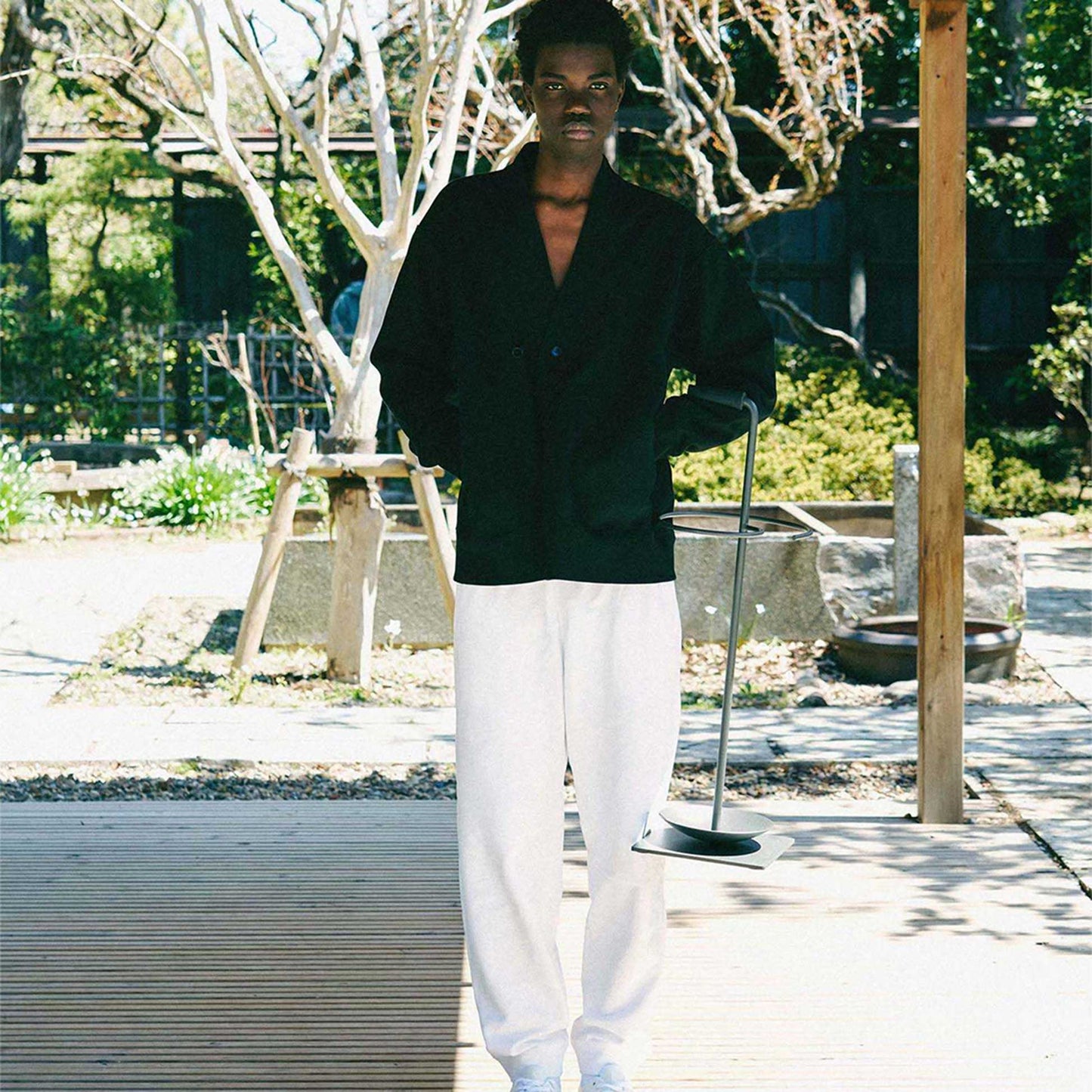 y-COLLAR JUDO SWEAT BLACK M