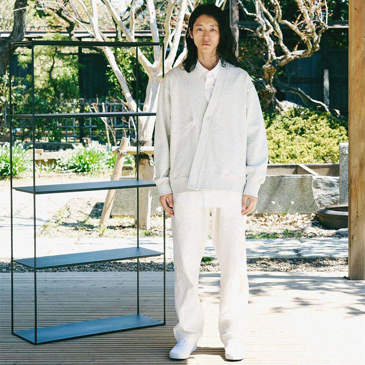 y-COLLAR JUDO SWEAT HEATHER M