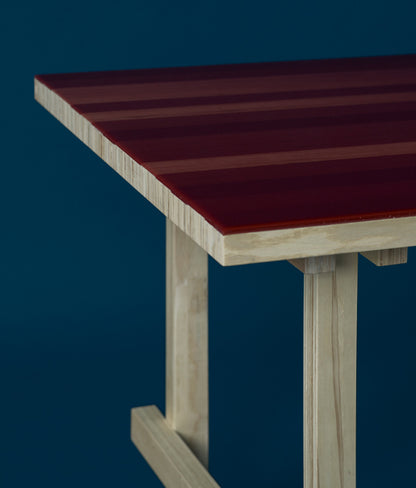 FLAT TABLE raftered 2050 ＜RED＞