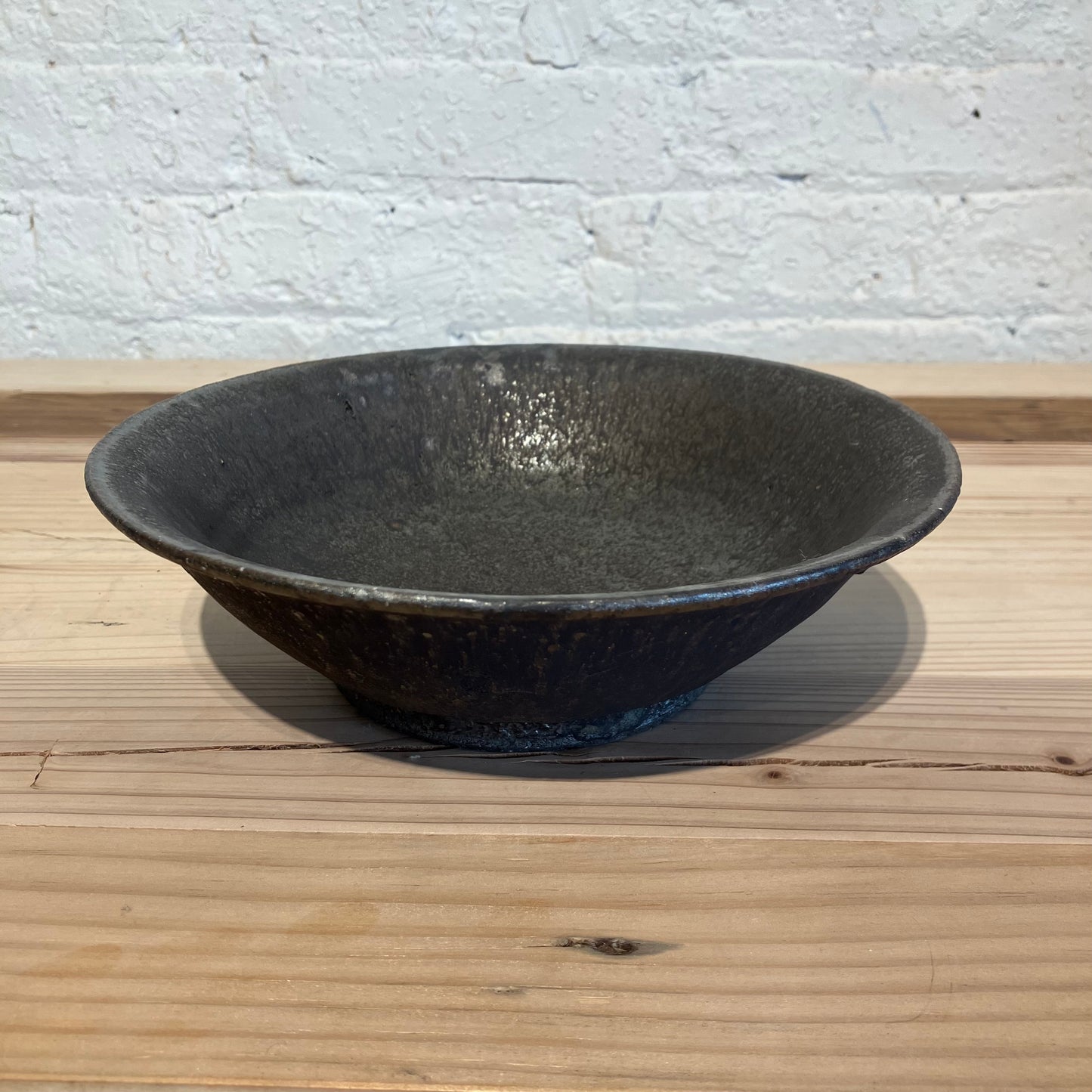 Shohei Ono13 Black glaze Rim bowl L
