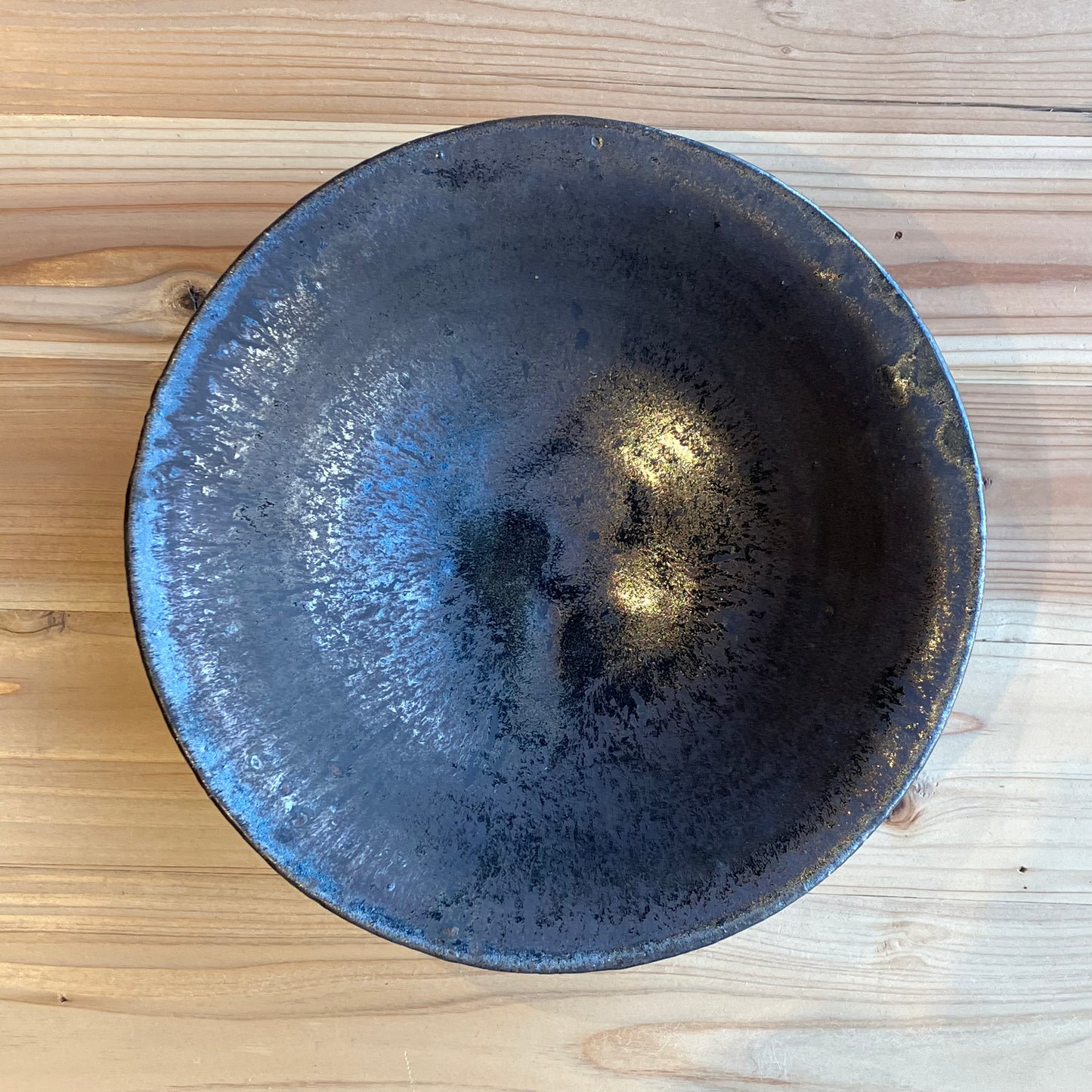 Shohei Ono13 Black glaze Rim bowl L