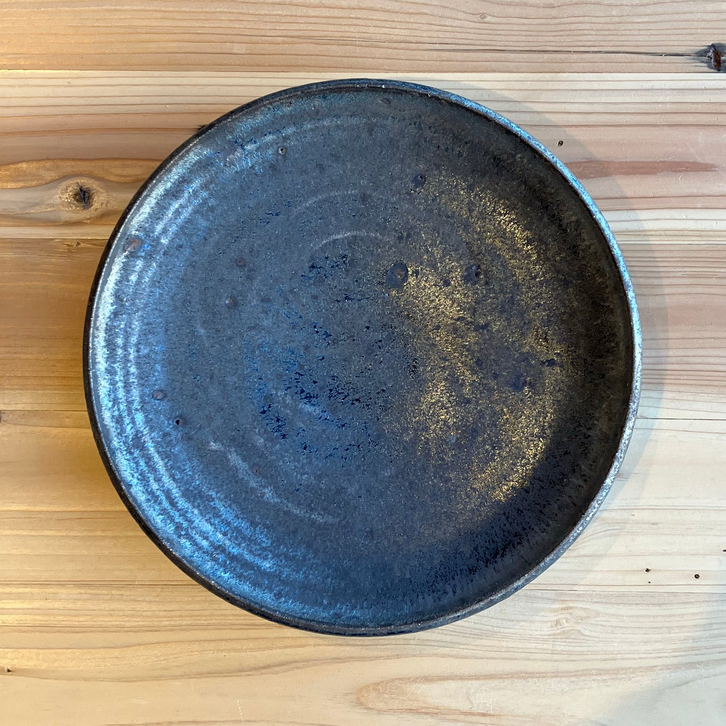 Shohei Ono17 Black glaze Plate