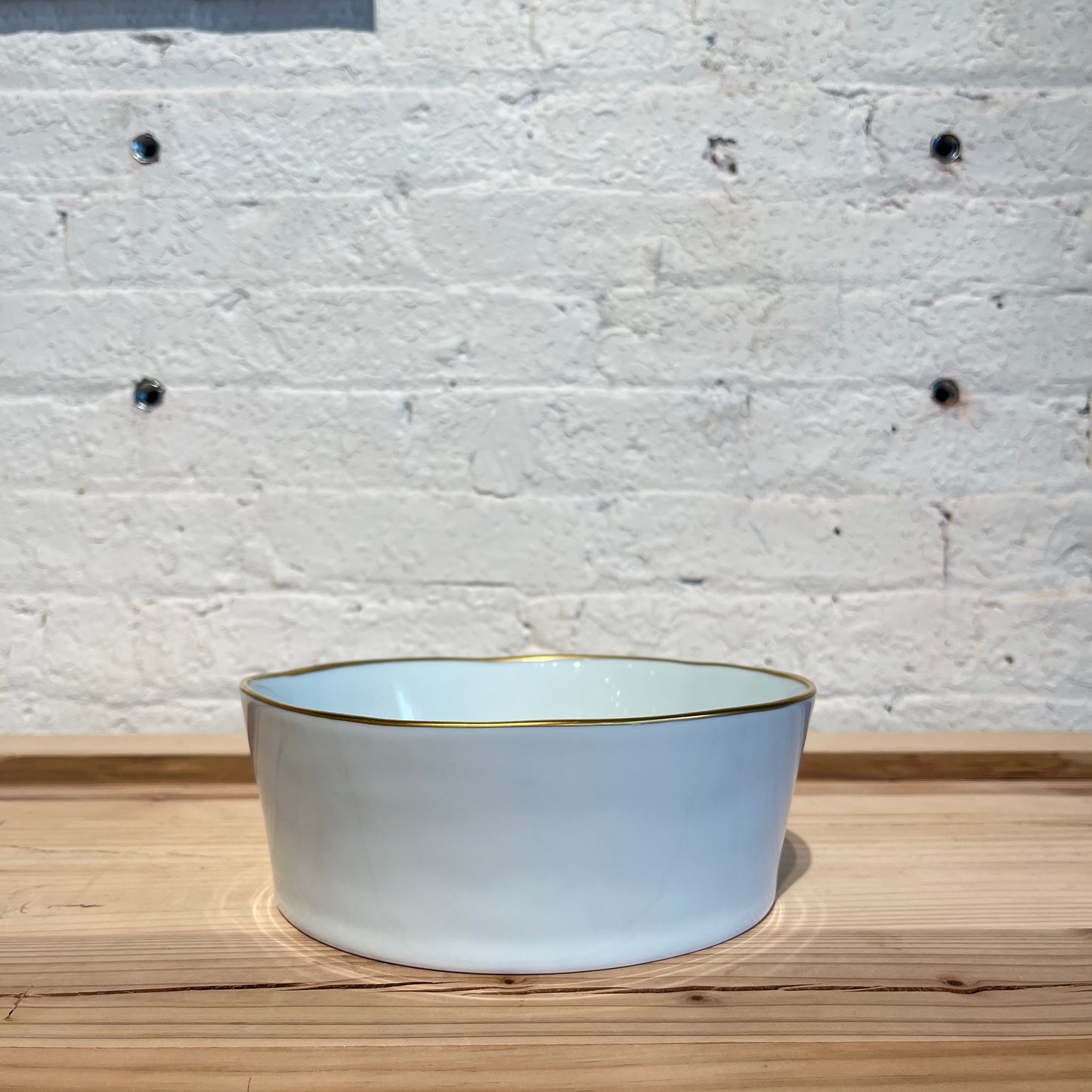White & Gold deep bowl <original>