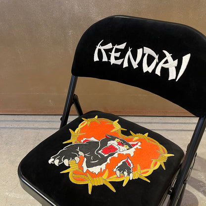 KENDAI Embroidery Chair Black