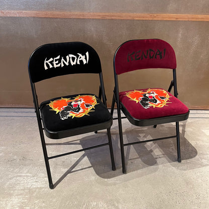 KENDAI Embroidery Chair Black