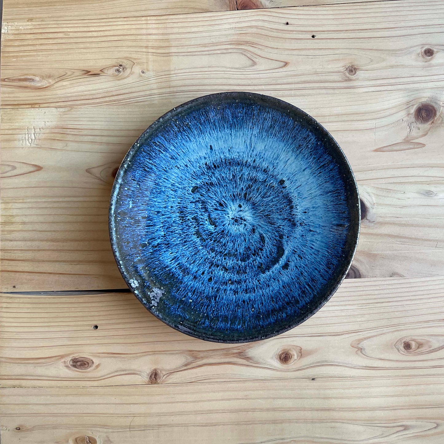 Shohei Ono4 Blue ash glaze Plate