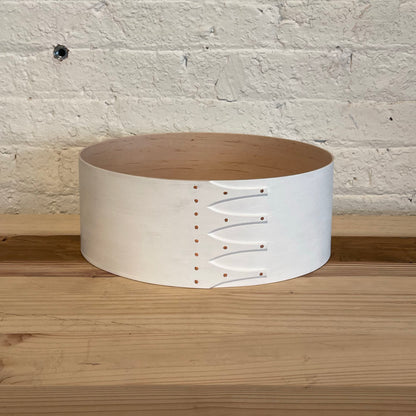 OVAL BOX milkpaint white #6