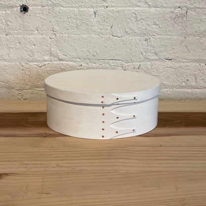 OVAL BOX milkpaint white #4