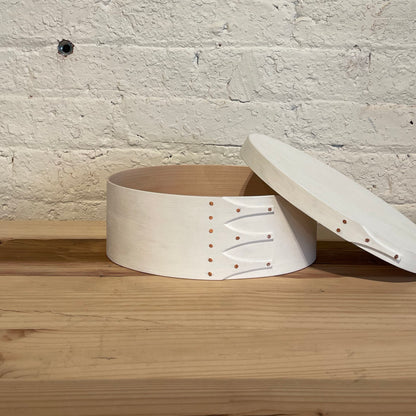 OVAL BOX milkpaint white #4